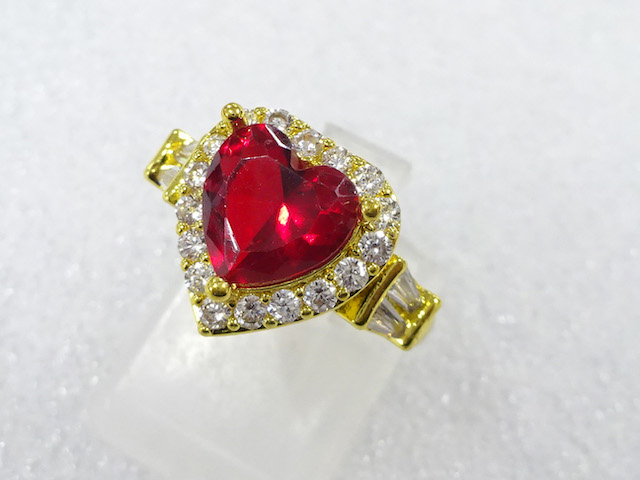 COLORED STONE FASHION RING / JP SIZE 10